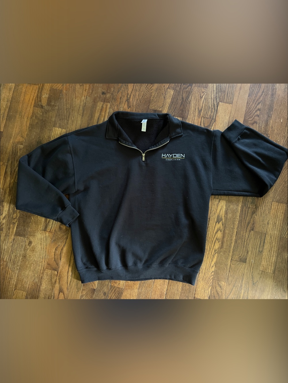 “Hayden Wrecking” Black Quarter-Zip Pullover Sweatshirt